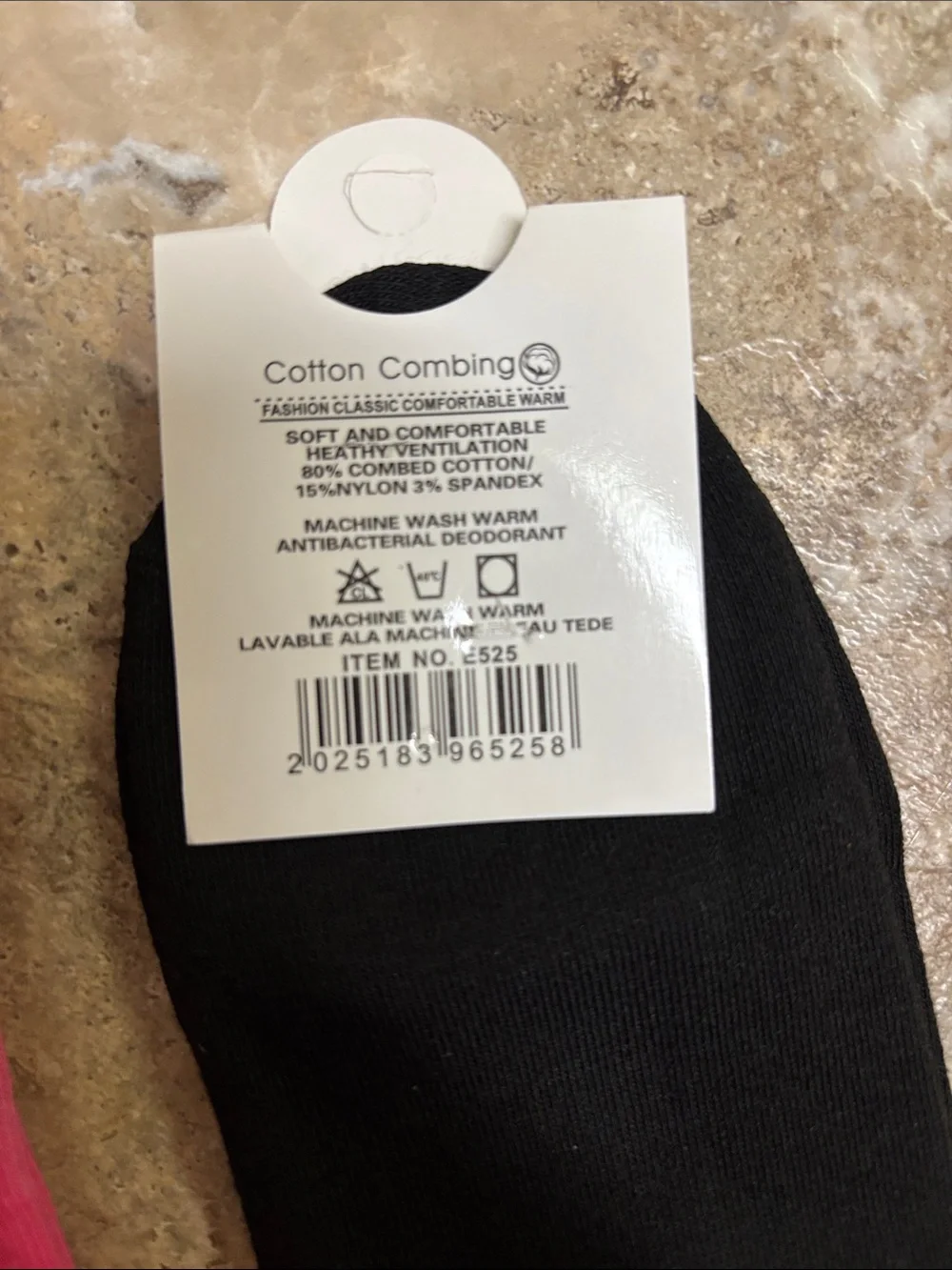 ALO Yoga - women’s Athletic Crew Socks - Black & Hot Pink Stripe